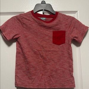 Garanimals Red Heather Short Sleeve Tee with Pocket